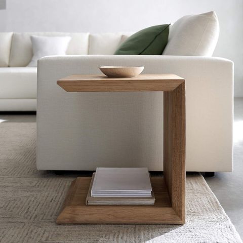 Baja Natural Oak C Table + Reviews | Crate & Barrel | Small Space ... intended for Gewnee Sidetable/Coffee Table/End Table/C, Oak